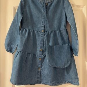 Stylish Blue Girls Dress with Matching bag